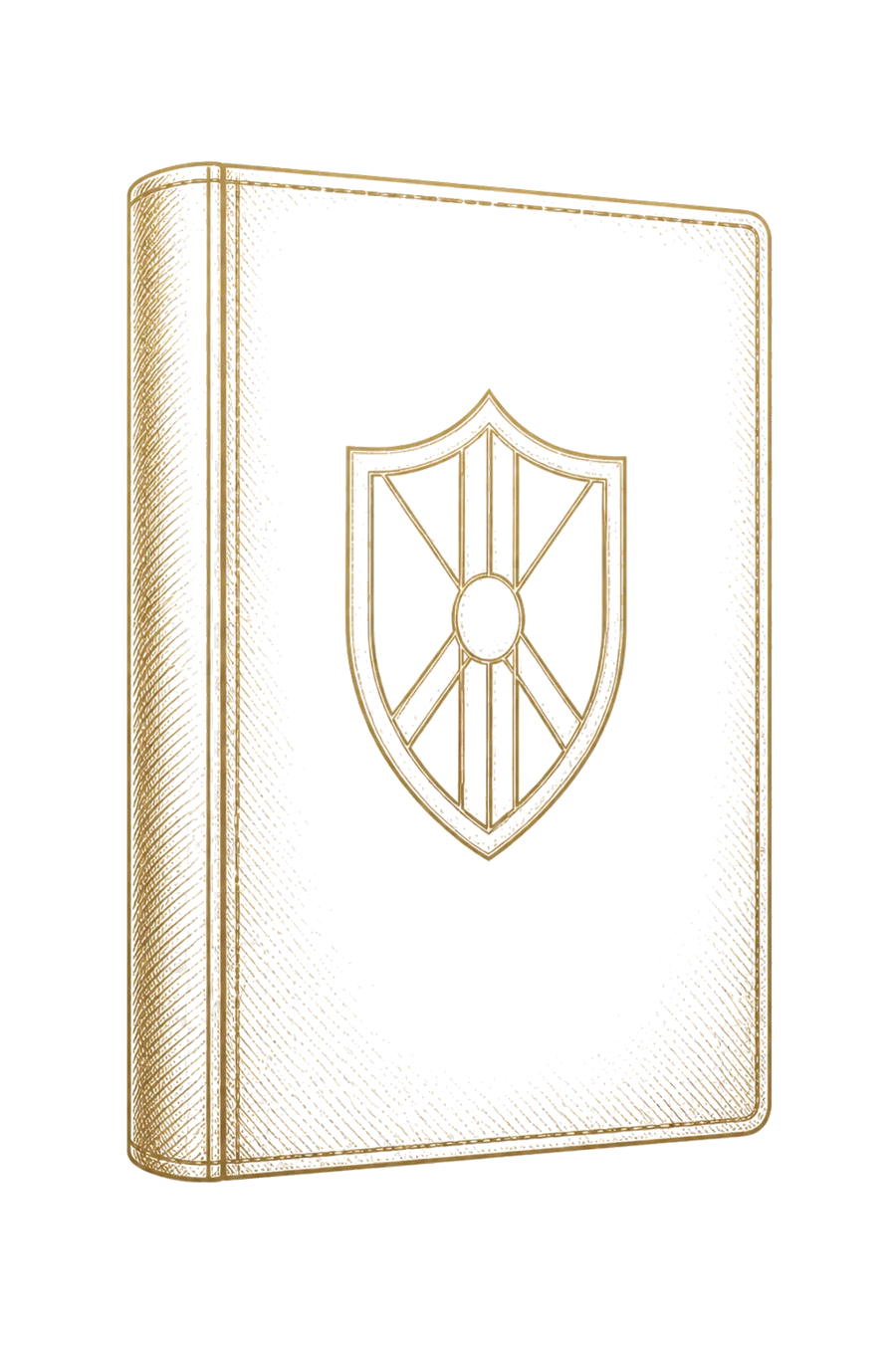Line engraving of a custom trading card binder